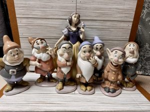 LLADRO DISNEY Snow White & 7 DWARFS MINT IN BOX "RARE" All Signed Retired