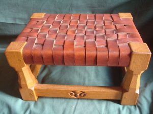Robert Mouseman Thompson apprentice - Ram Man - Foot Stool