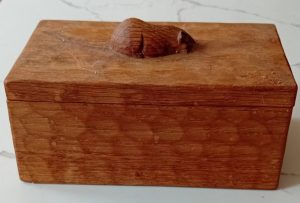 Robert Mouseman Thompson Hand-Carved Oak Box