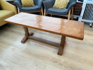 Robert Thompson Mouseman 4ft Oak refectory coffee table