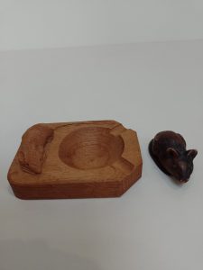 Vintage Robert Mouseman Thomson Oak Ashtray/Dish
